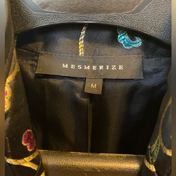 Mesmerize Embroidered/Painted Asian Silky Blazer Jacket - Picture 2 of 7